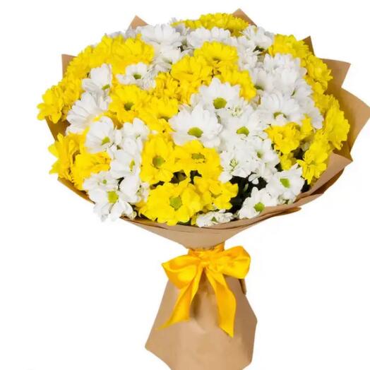 Yellow White Daisy Bouquet