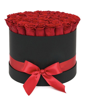 50 Red Roses in a Box