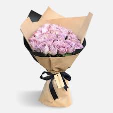 21 purple roses